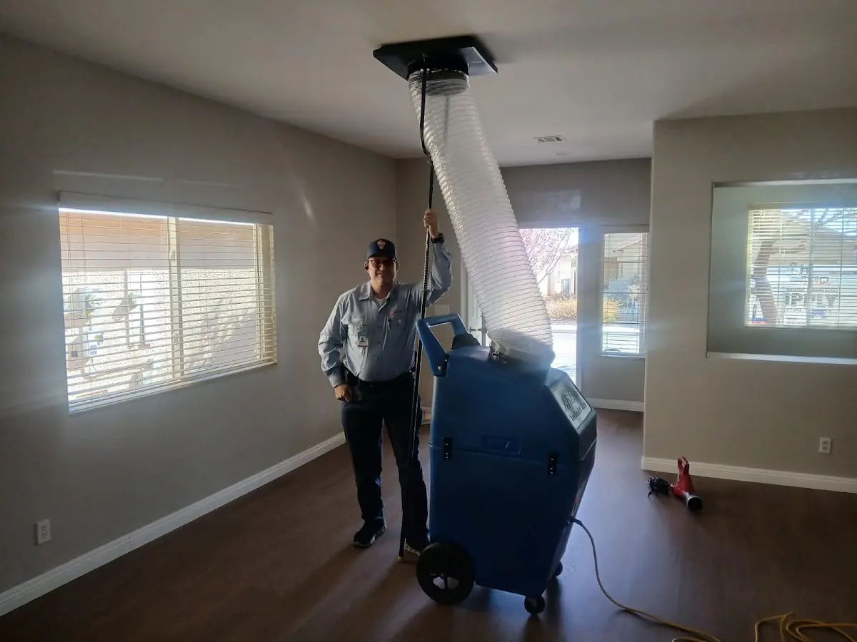 Professional Dryer Vent Cleaning work inside a Mission Bend home